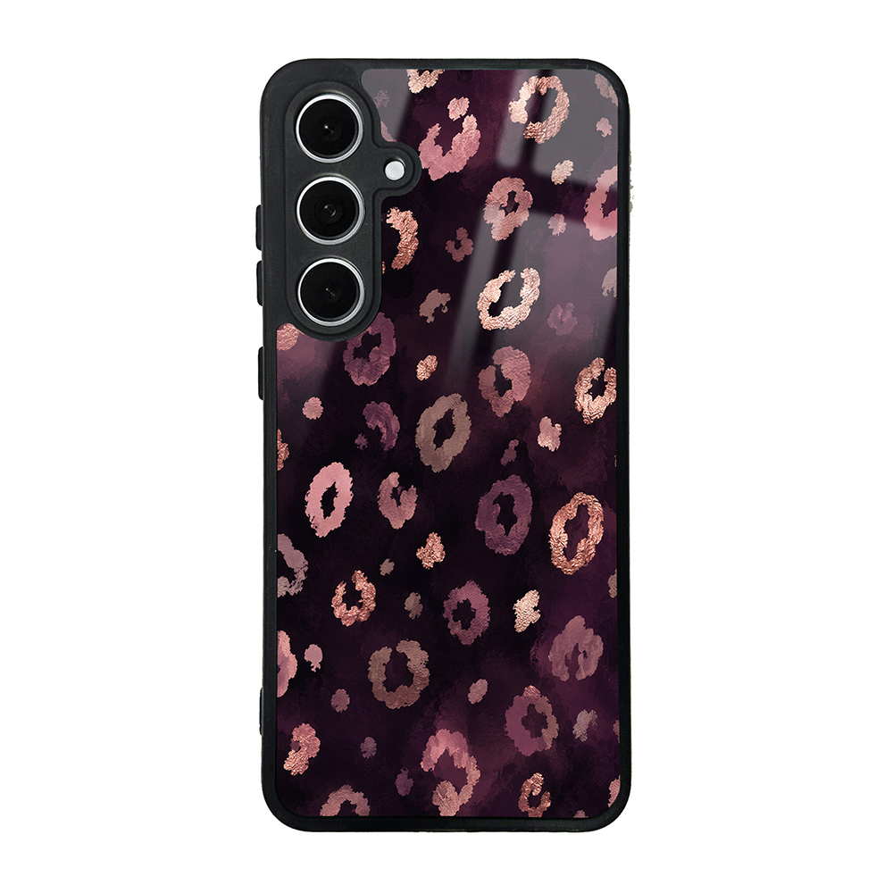 Galaxy Uyumlu S24 FE Kılıf Kamera Korumalı Desenli Zore Lusi Kapak-Pembe leopar