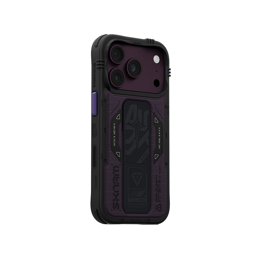 iPhone Uyumlu 18 Pro Max Kılıf SkinArma M-safe Şarj Özellikli Airbag Tasarımlı Standlı Phantom Kapak