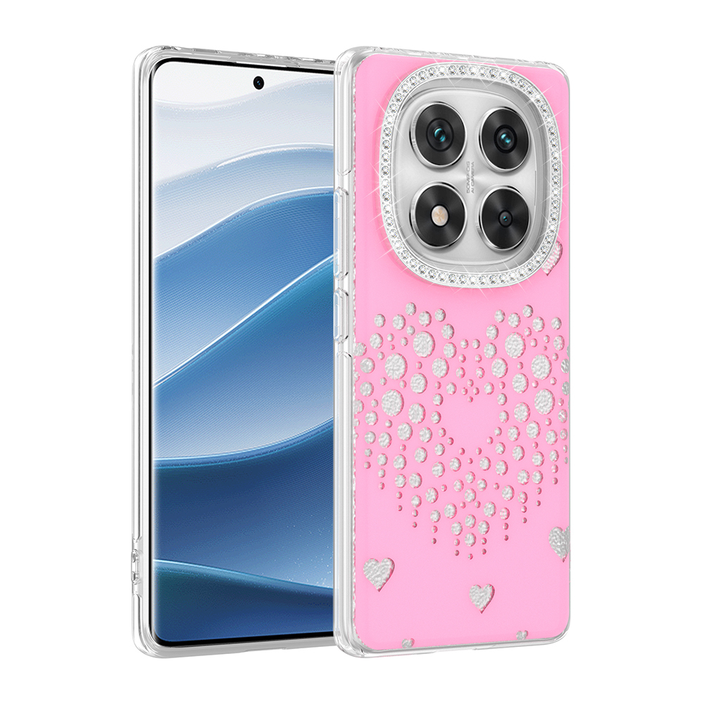 Xiaomi Uyumlu Redmi Note 14 Pro 4G Kılıf Damla Taşlı Zore Rivas Sert PC Kapak