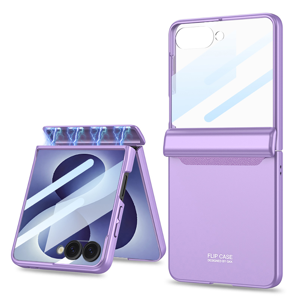 Galaxy Uyumlu Z Flip 8 Kılıf Zore M-Magnet Kılıf-Mor