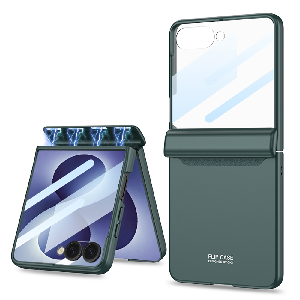 Galaxy Uyumlu Z Flip 8 Kılıf Zore M-Magnet Kılıf-Yeşil