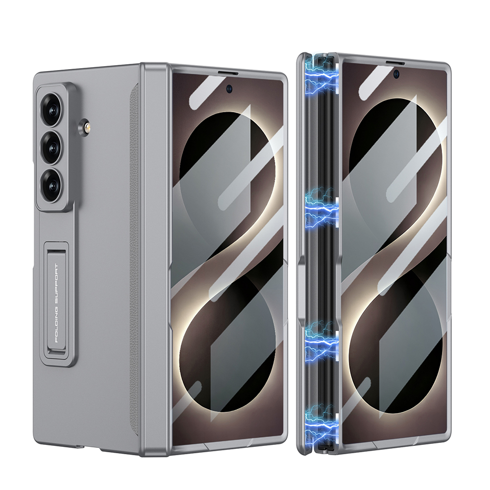 Galaxy Uyumlu Z Fold 8 Ultra Kılıf Zore M-Magnet Kılıf-Gri
