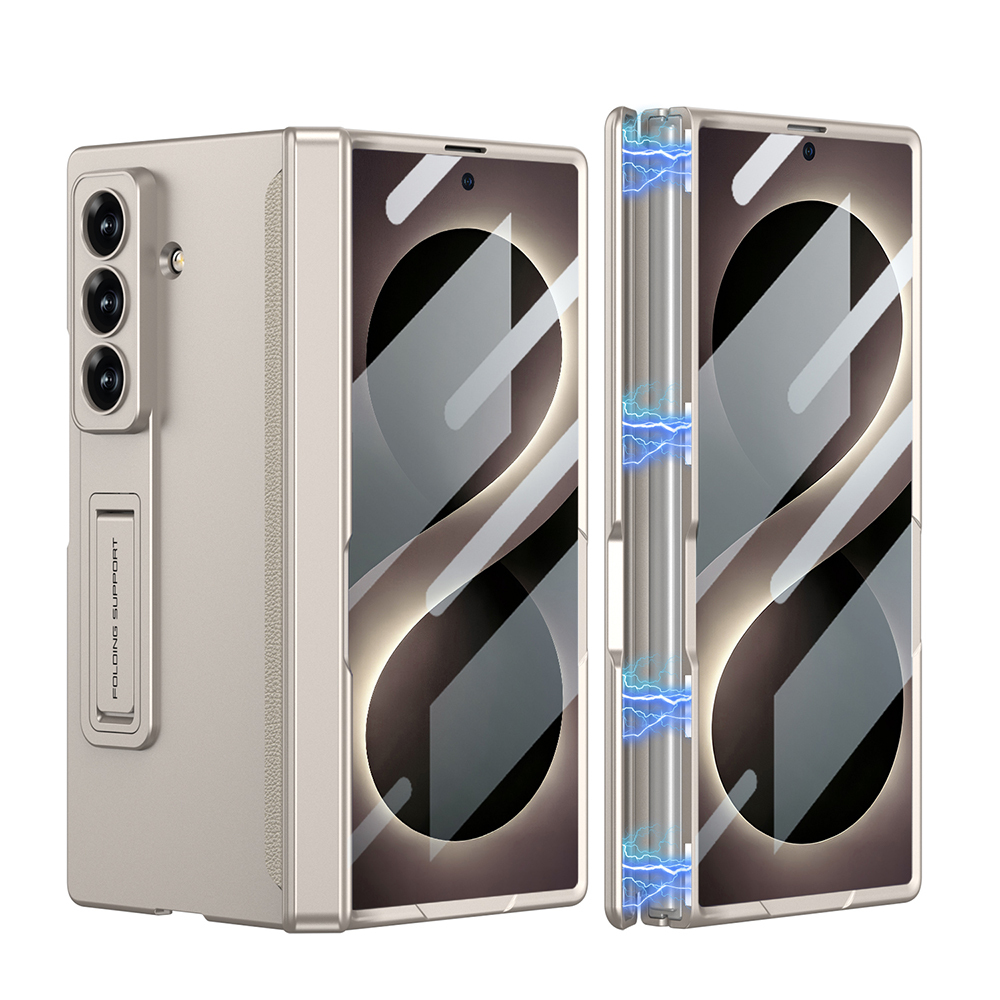 Galaxy Uyumlu Z Fold 8 Ultra Kılıf Zore M-Magnet Kılıf-Titanyum