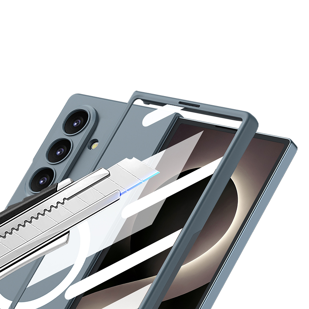 Galaxy Uyumlu Z Fold 8 Ultra Kılıf Wireless Şarj Özellikli Zore Kıpta M-safe Kapak