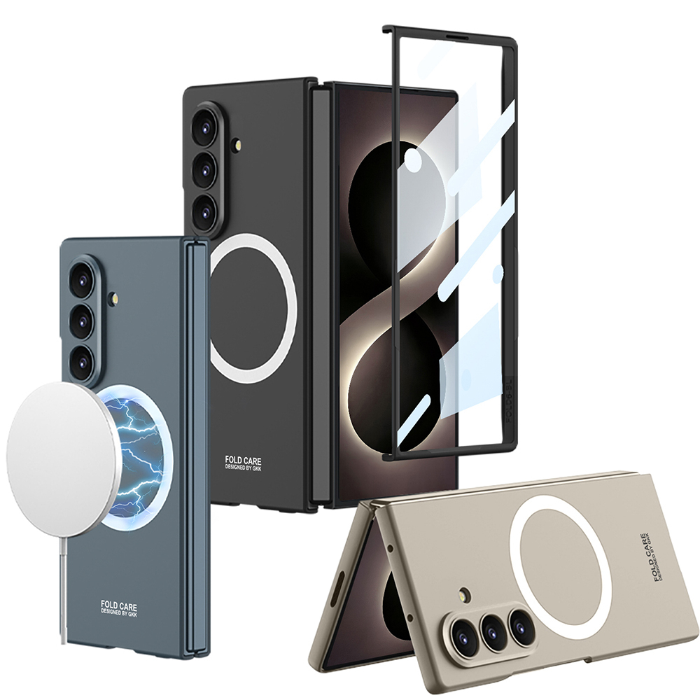 Galaxy Uyumlu Z Fold 8 Ultra Kılıf Wireless Şarj Özellikli Zore Kıpta M-safe Kapak