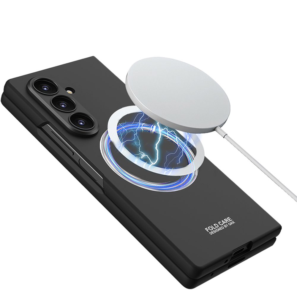 Galaxy Uyumlu Z Fold 8 Ultra Kılıf Wireless Şarj Özellikli Zore Kıpta M-safe Kapak