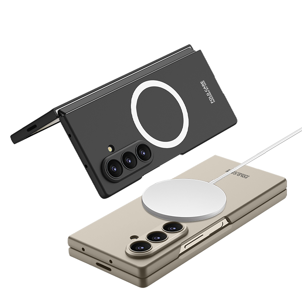 Galaxy Uyumlu Z Fold 8 Ultra Kılıf Wireless Şarj Özellikli Zore Kıpta M-safe Kapak