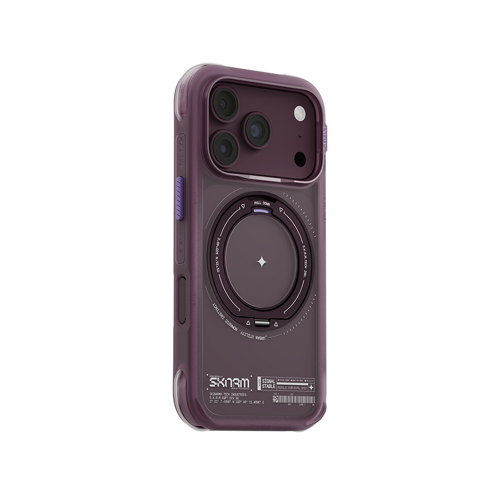 iPhone Uyumlu 18 Pro Kılıf M-Safe Şarj Özellikli Airbag Tasarımlı Standlı Skinarma Atlas Kapak