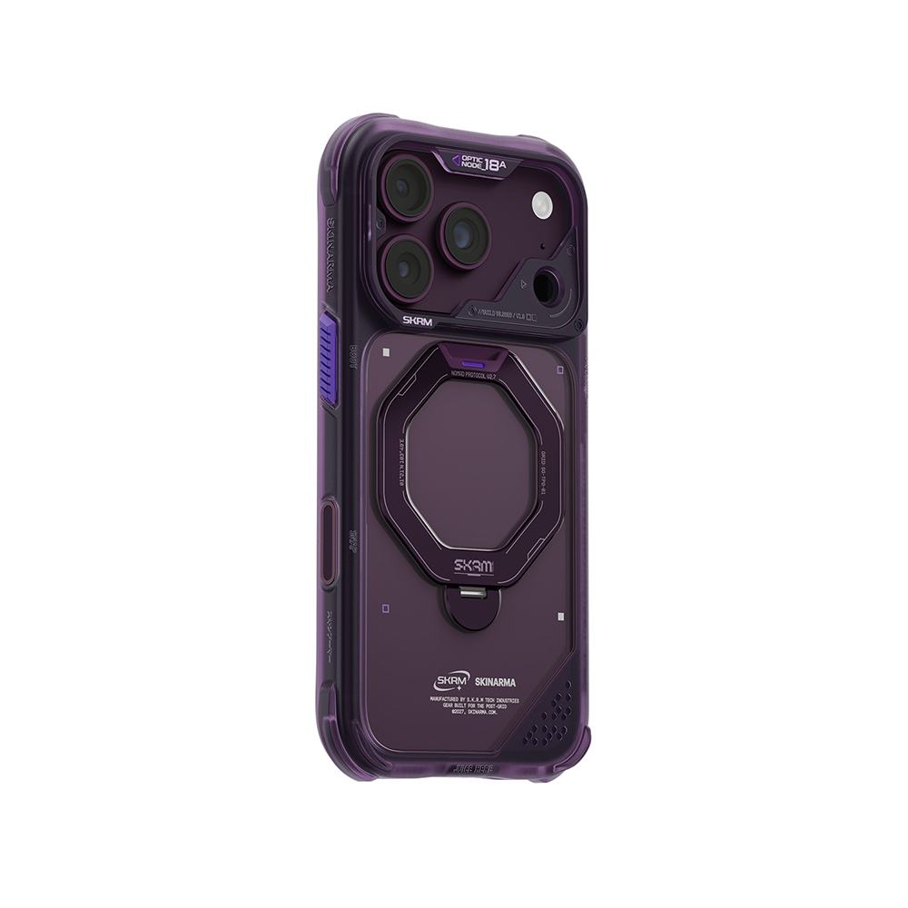 iPhone Uyumlu 18 Pro Max Kılıf M-safe Şarj Özellikli Standlı Skinarma Saturn Kapak