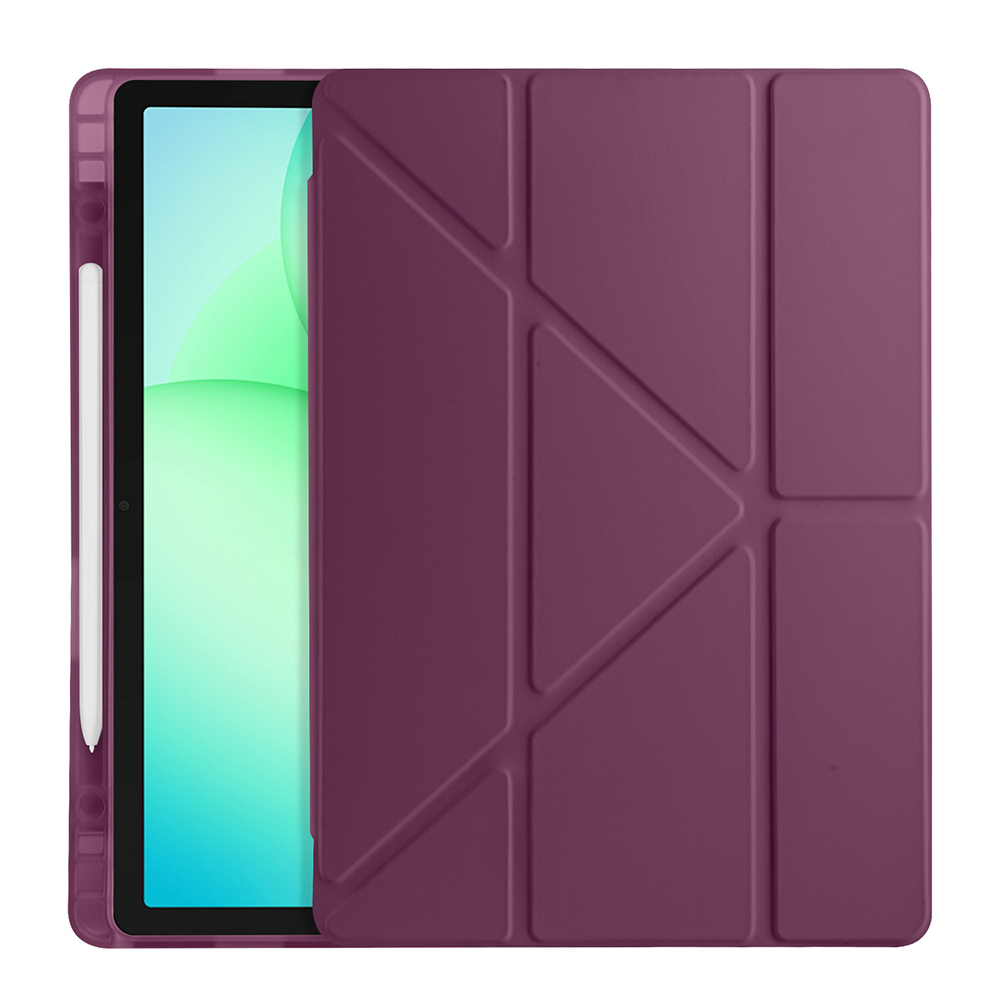 Galaxy Uyumlu Tab A11 Kılıf Zore Tri Folding Kalem Bölmeli Standlı Kılıf