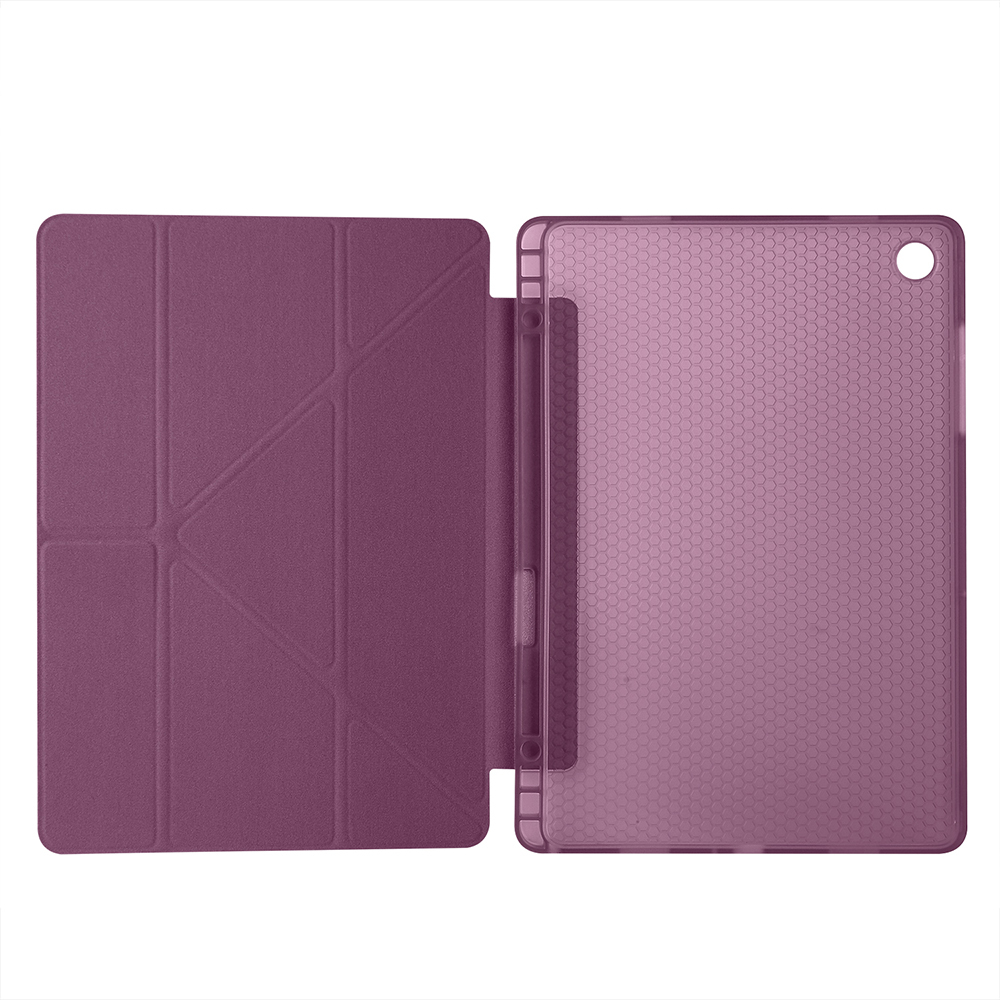 Galaxy Uyumlu Tab A11 Kılıf Zore Tri Folding Kalem Bölmeli Standlı Kılıf