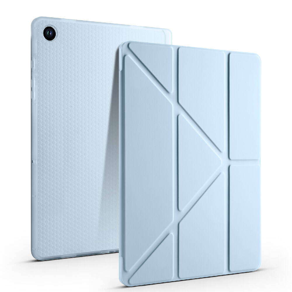 Galaxy Uyumlu Tab A11 Kılıf Zore Tri Folding Kalem Bölmeli Standlı Kılıf