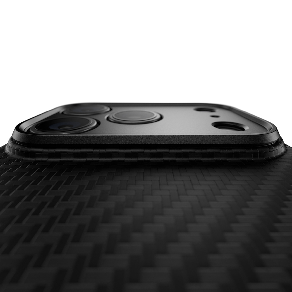 iPhone Uyumlu 18 Pro Kılıf M-safe Şarj Özellikli 1500D Aramid Fiber Lens Korumalı Amazingthing Titan Max Serisi Karbon Kapak