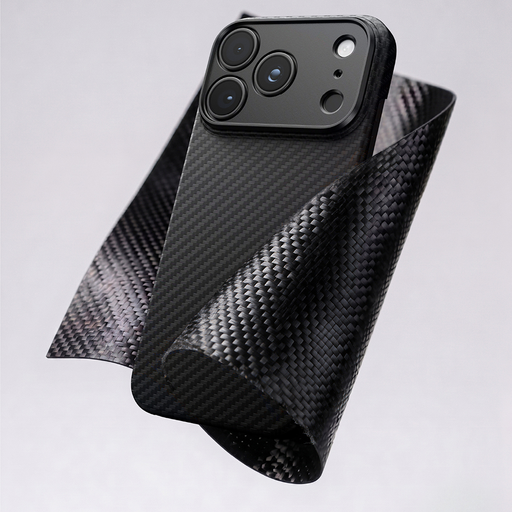 iPhone Uyumlu 18 Pro Kılıf M-safe Şarj Özellikli 1500D Aramid Fiber Lens Korumalı Amazingthing Titan Max Serisi Karbon Kapak