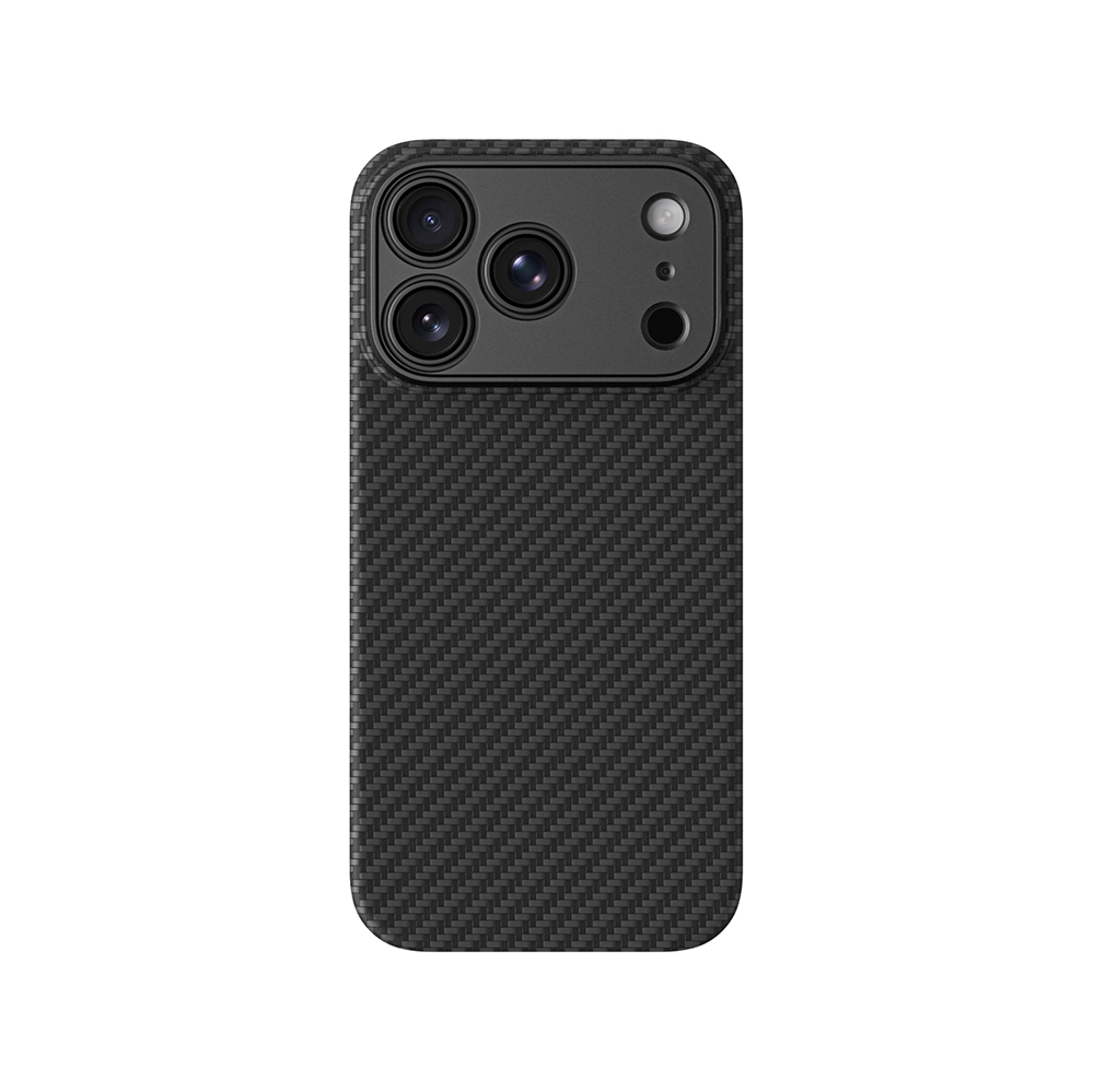 iPhone Uyumlu 18 Pro Kılıf M-safe Şarj Özellikli 1500D Aramid Fiber Lens Korumalı Amazingthing Titan Max Serisi Karbon Kapak