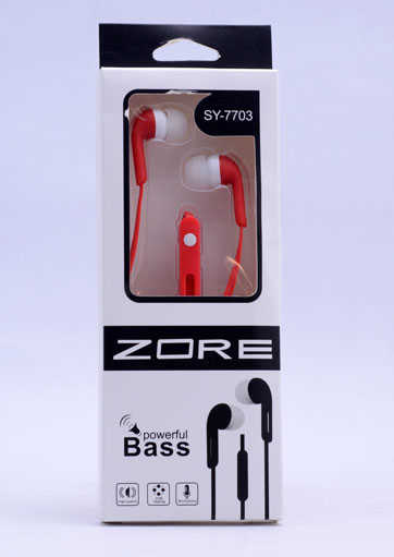 Zore SY-7703 Mp3 Stereo Kulaklık-Kırmızı