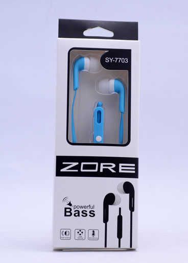 Zore SY-7703 Mp3 Stereo Kulaklık-Mavi