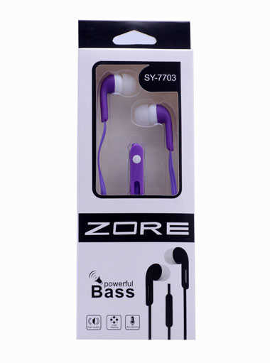 Zore SY-7703 Mp3 Stereo Kulaklık-Mor
