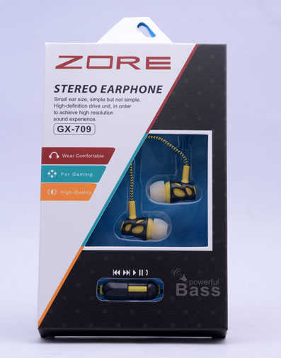 Zore GX-709 Mp3 Stereo Kulaklık-Sarı