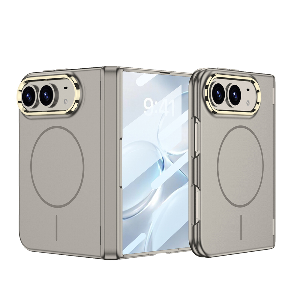 iPhone Uyumlu Duo Kılıf M-safe Şarj Özellikli Zore Kıpta KPT-14 Sert PC Kapak