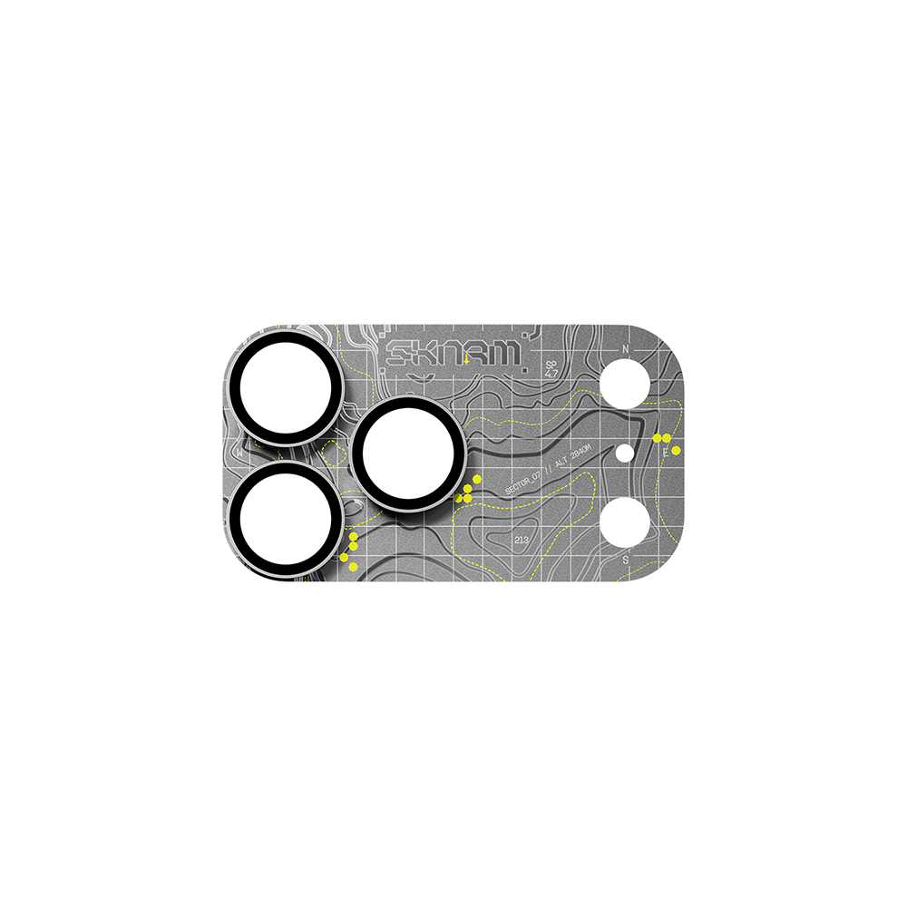 iPhone Uyumlu 18 Pro Skinarma Sonar Serisi Ionix Kamera Lens Koruyucu-Gümüş