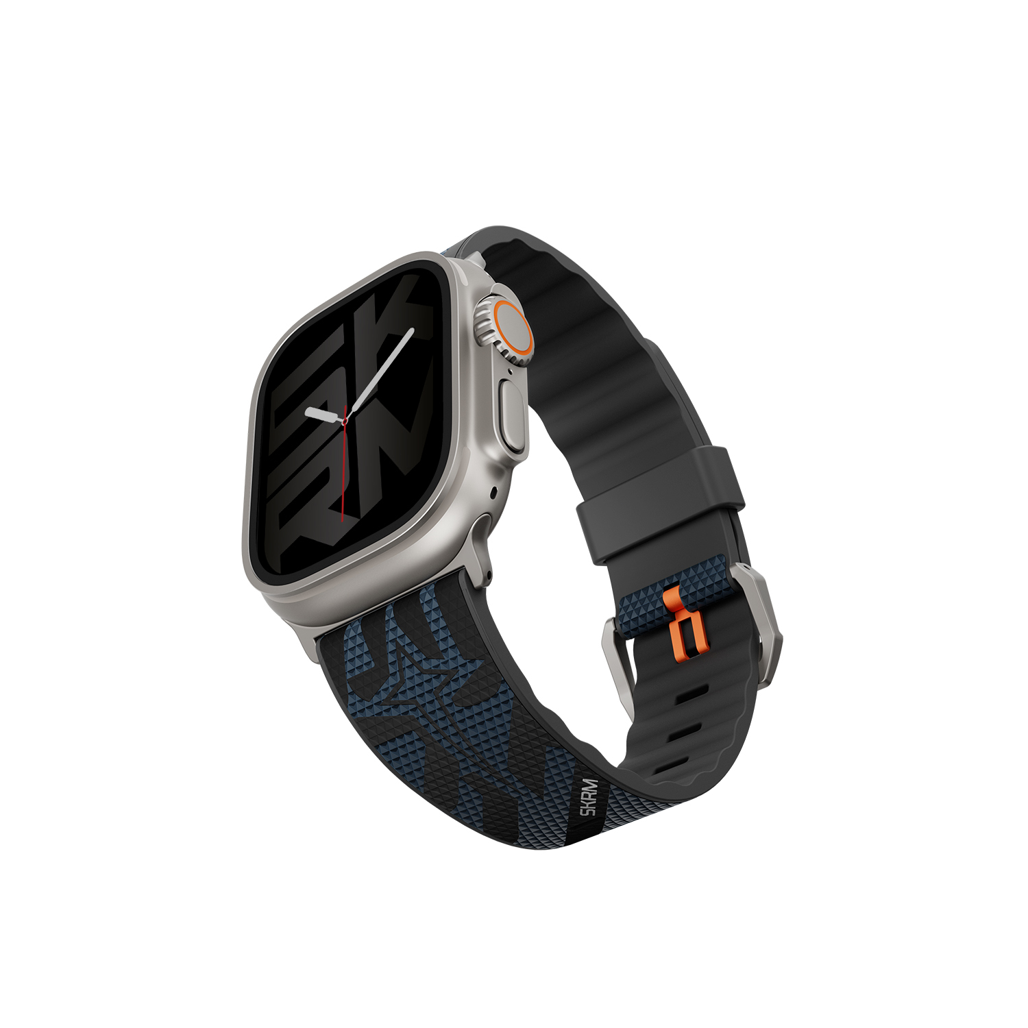 Watch Ultra 49mm Skinarma Phantom Serisi Silikon Kordon-Lacivert