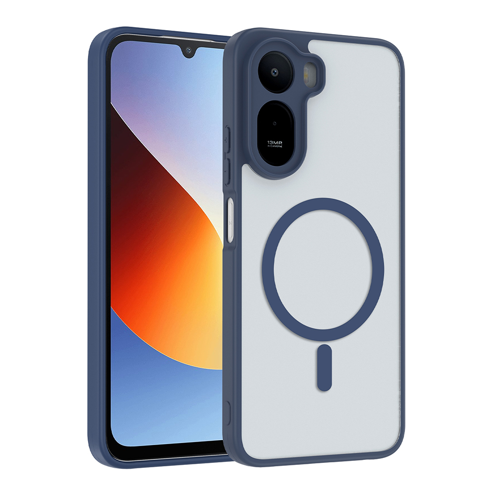 Xiaomi Uyumlu Redmi A7 Pro Kılıf M-safe Şarj Özellikli Zore Babet Kapak