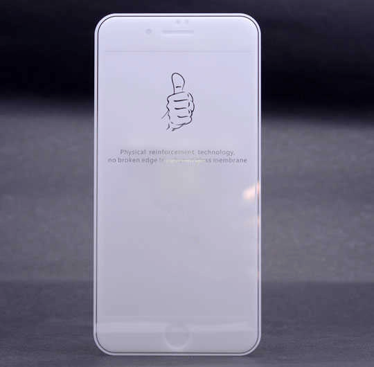 iPhone Uyumlu 8 Plus Zore Kenarları Kırılmaya Dayanıklı Cam Ekran Koruyucu