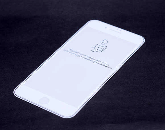 iPhone Uyumlu 8 Plus Zore Kenarları Kırılmaya Dayanıklı Cam Ekran Koruyucu