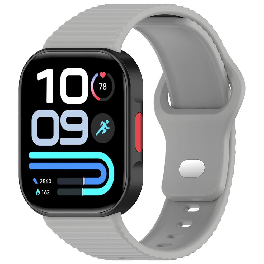 Xiaomi Uyumlu Redmi Watch 6 Zore KRD-164 Silikon Kordon-Gri