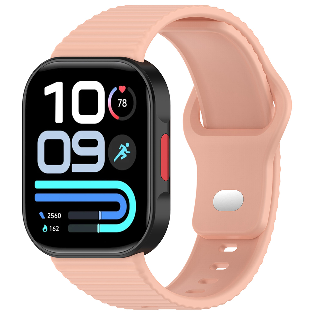 Xiaomi Uyumlu Redmi Watch 6 Zore KRD-164 Silikon Kordon-Pembe