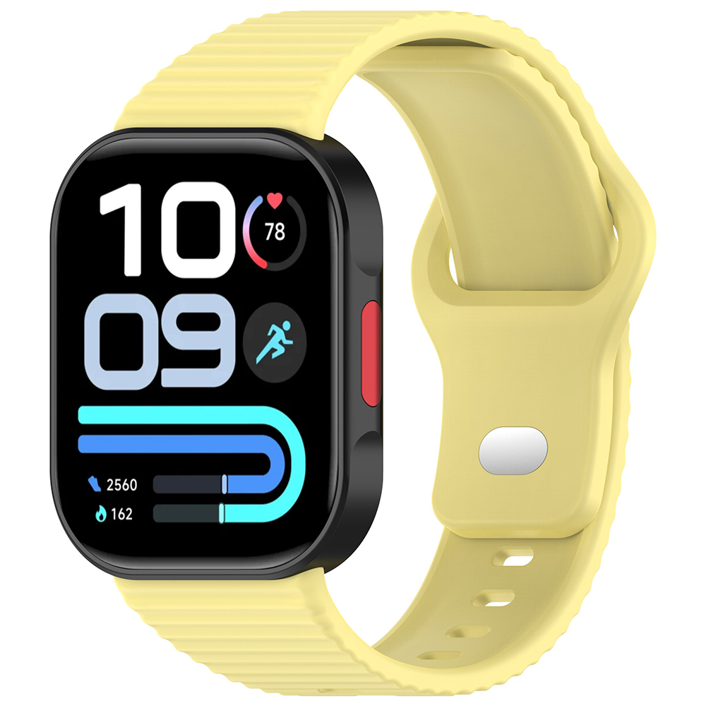 Xiaomi Uyumlu Redmi Watch 6 Zore KRD-164 Silikon Kordon-Sarı