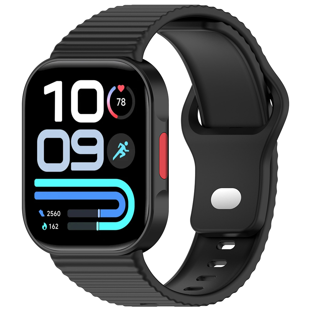 Xiaomi Uyumlu Redmi Watch 6 Zore KRD-164 Silikon Kordon-Siyah