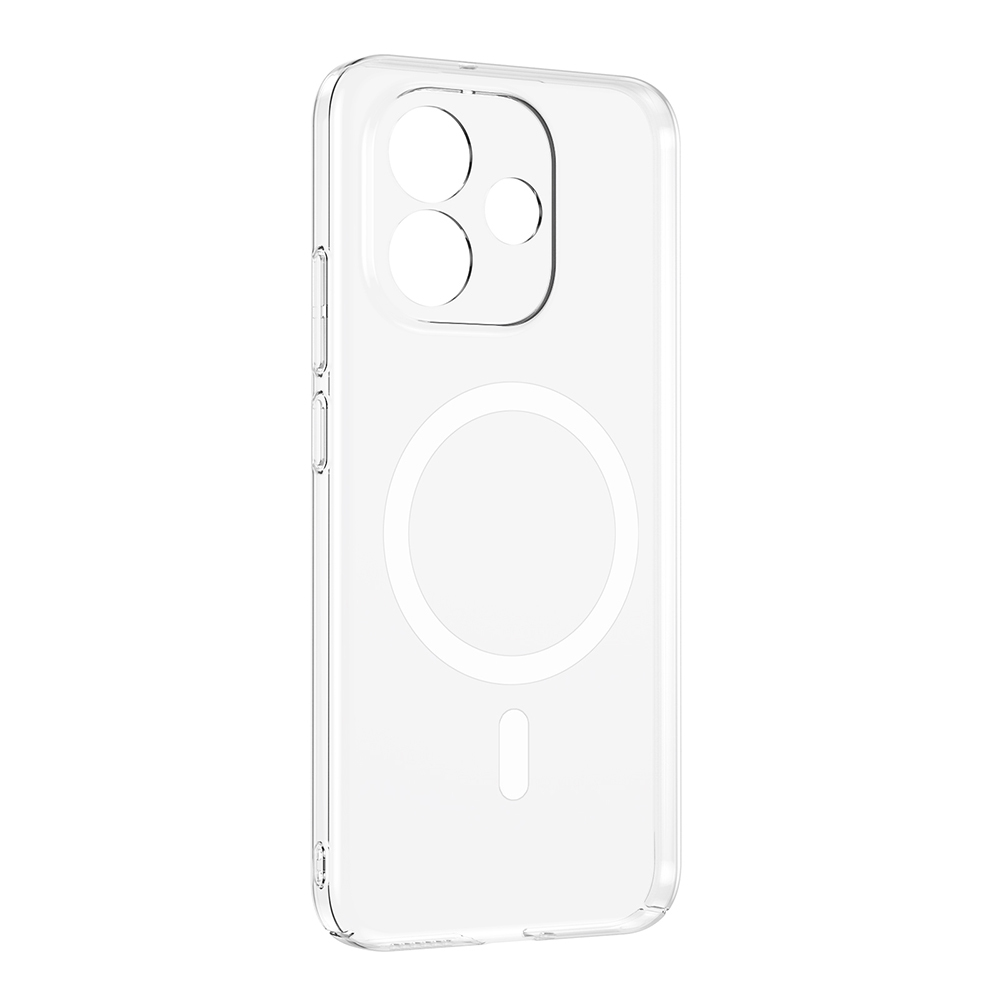 Xiaomi Uyumlu Redmi Note 17 Kamera Korumalı M-Safe Şarj Özellikli Şeffaf Zore London Sert PC Kapak