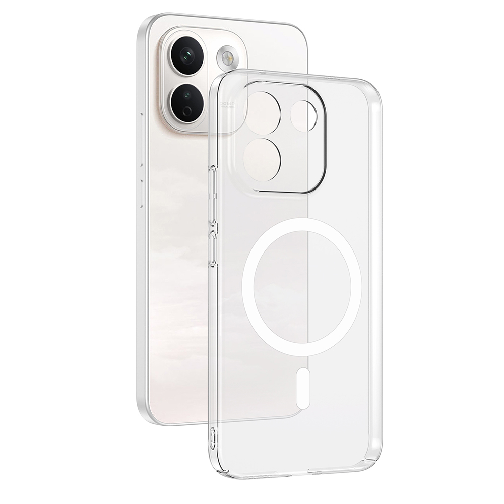 Xiaomi Uyumlu Redmi Note 17 Pro Max Kamera Korumalı M-Safe Şarj Özellikli Şeffaf Zore London Sert PC Kapak