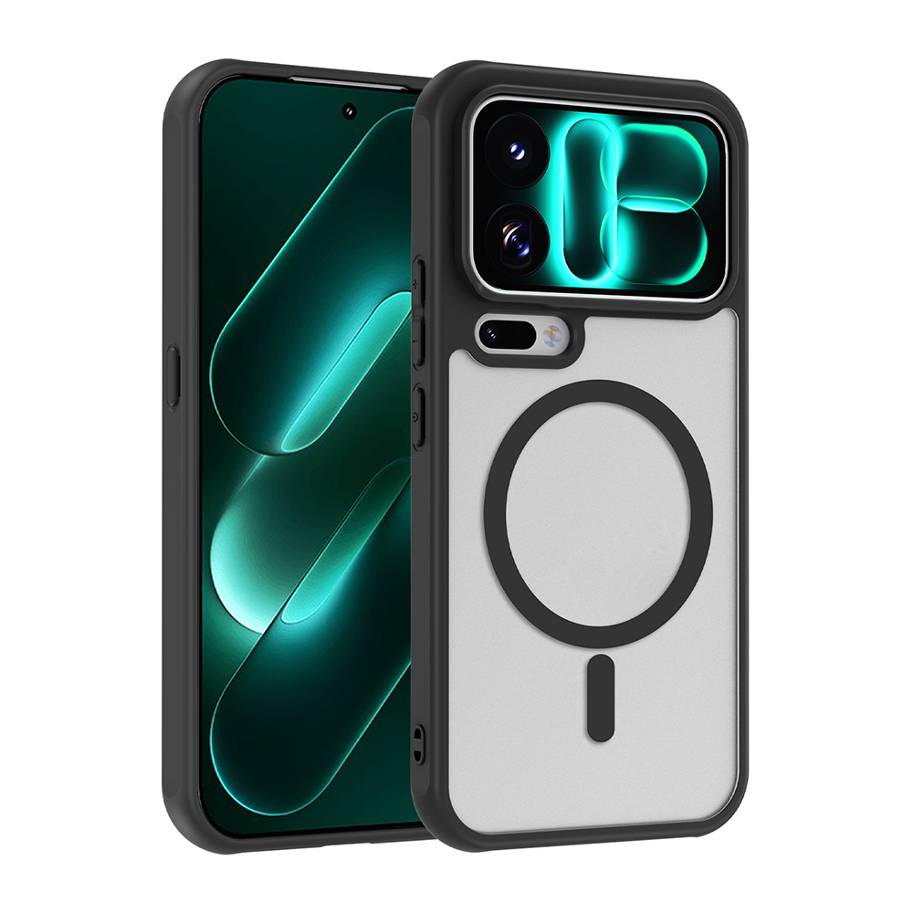 Xiaomi Uyumlu 18 Pro Max Kılıf M-Safe Şarj Özellikli Kamera Korumalı Zore Lunex Kapak