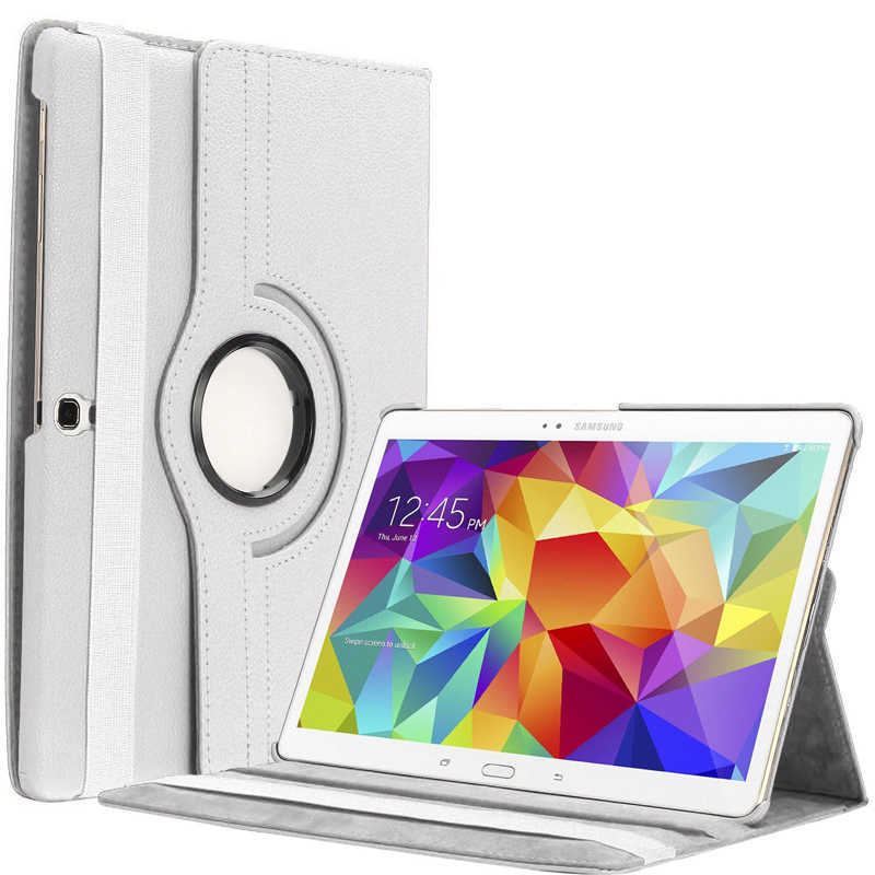 Galaxy Uyumlu Tab S3 9.7 T820 Zore Dönebilen Standlı Kılıf-Beyaz