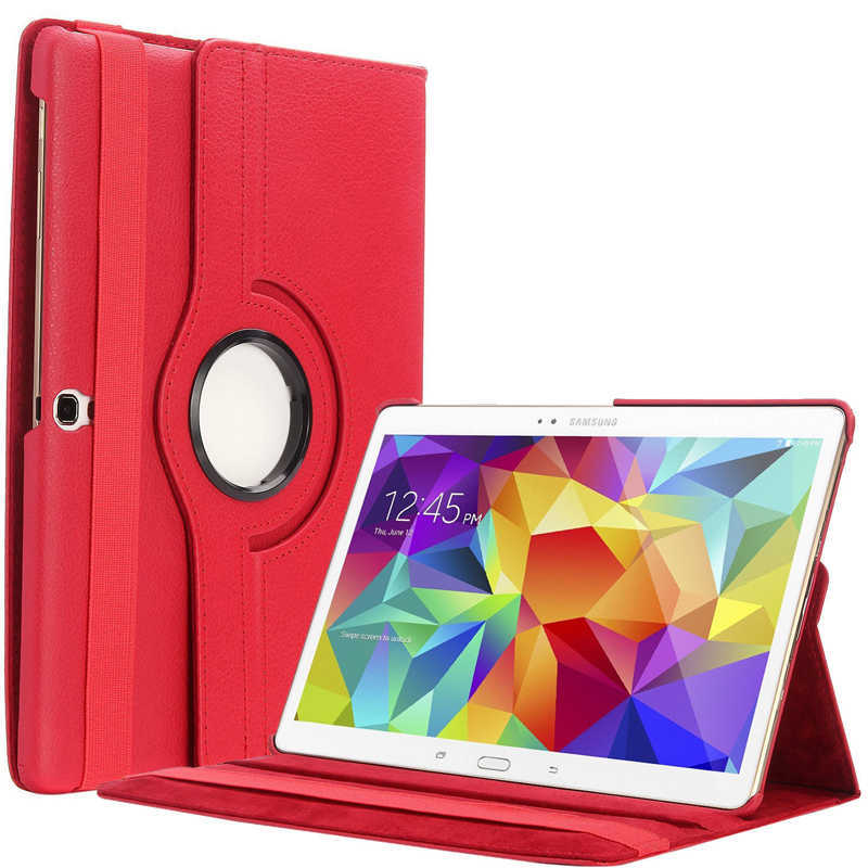 Galaxy Uyumlu Tab S3 9.7 T820 Zore Dönebilen Standlı Kılıf-Kırmızı