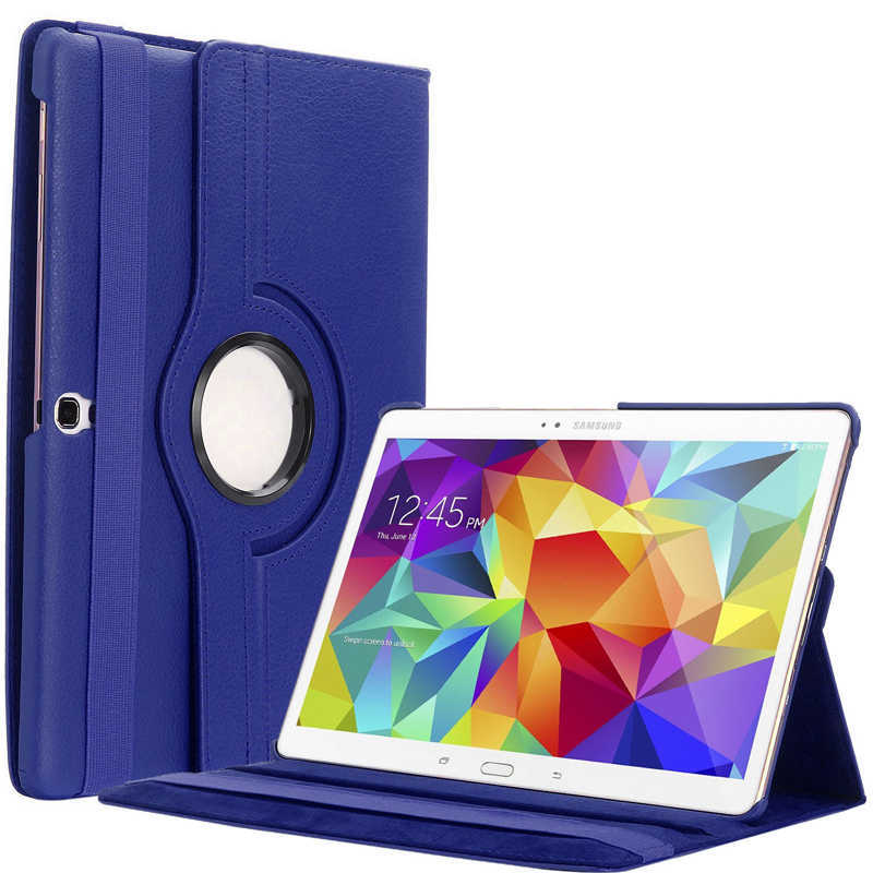 Galaxy Uyumlu Tab S3 9.7 T820 Zore Dönebilen Standlı Kılıf-Lacivert