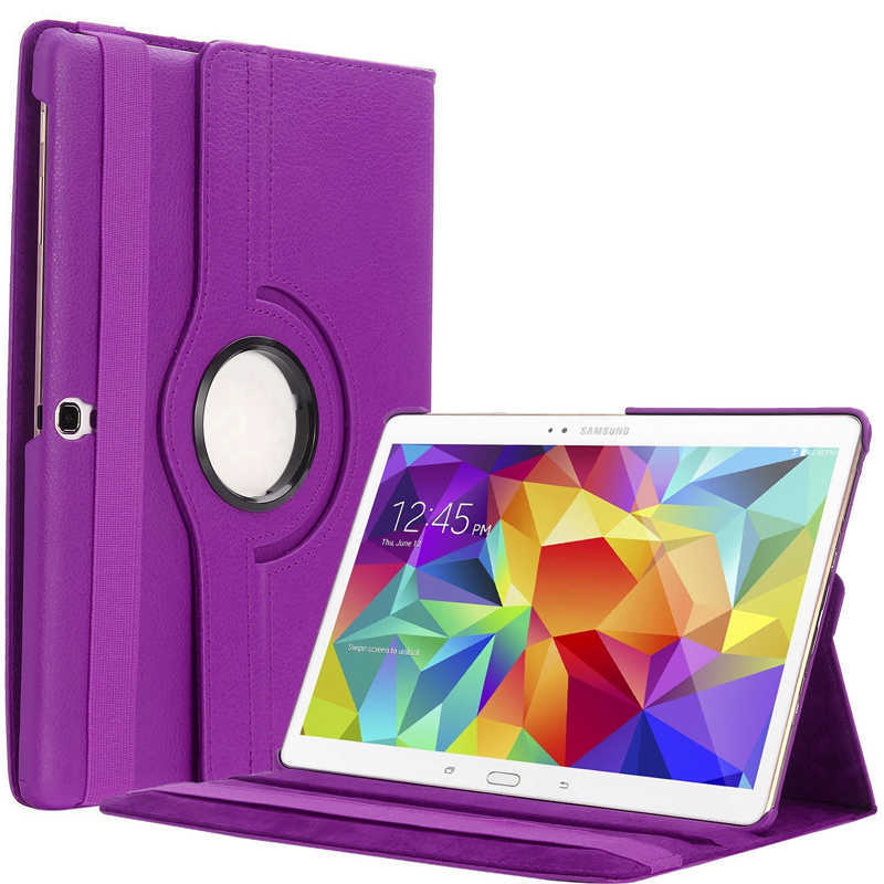 Galaxy Uyumlu Tab S3 9.7 T820 Zore Dönebilen Standlı Kılıf-Mor