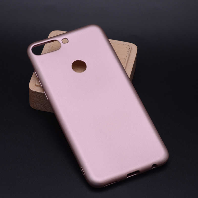 Huawei Uyumlu Y7 2018 Kılıf Zore Premier Silikon Kapak-Rose gold