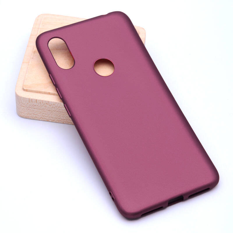 Xiaomi Uyumlu  Mi 8 SE Kılıf Zore Premier Silikon Kapak-Mürdüm