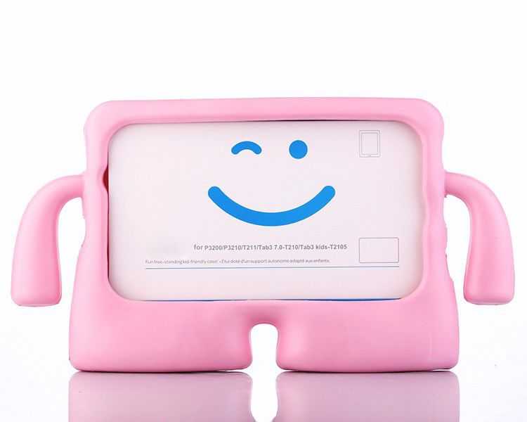 iPad Uyumlu 5 Air Zore Çocuk Standlı Tablet Kılıf-Pembe