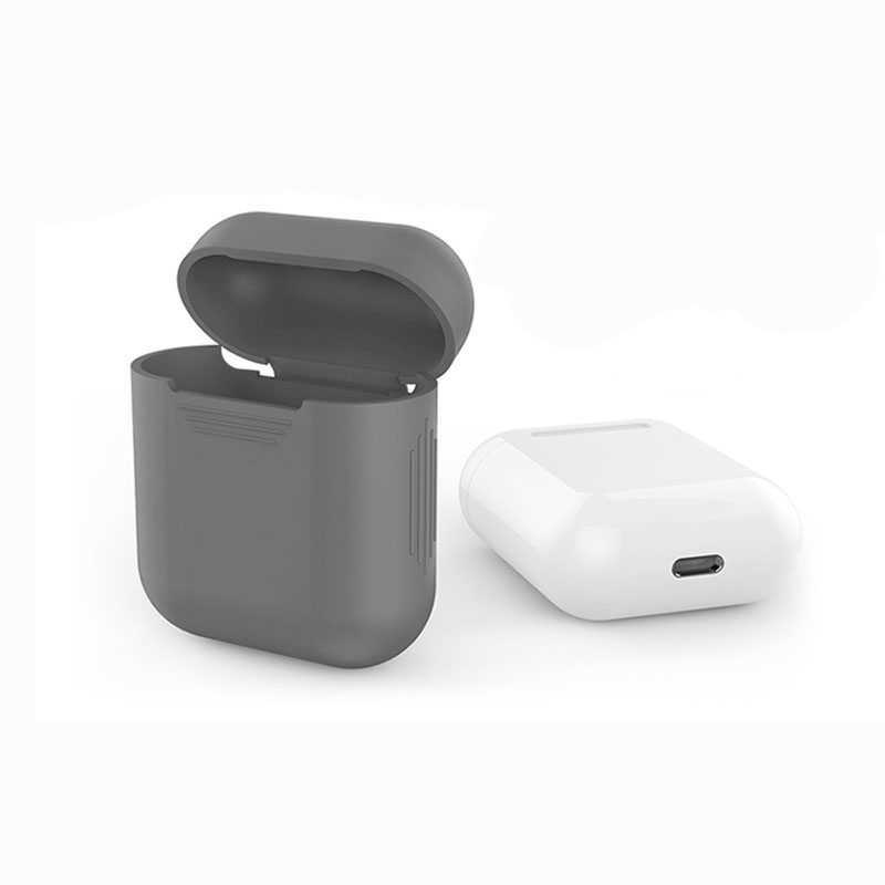 Airpods Uyumlu Zore Standart Silikon Kılıf-Gri