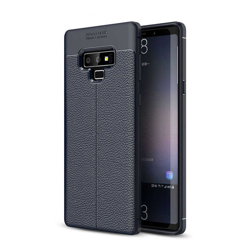 Galaxy Uyumlu Note 9 Kılıf Zore Niss Silikon Kapak-Lacivert