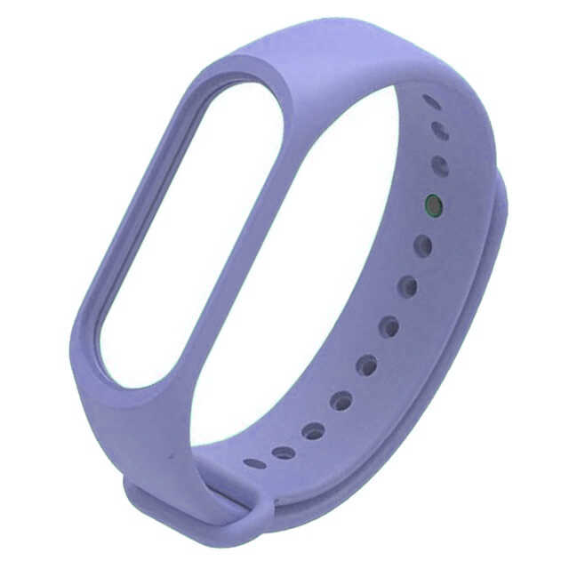 Xiaomi Uyumlu  Mi Band 3 Silikon Kordon-Lila