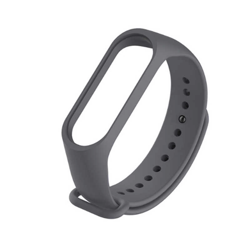Xiaomi Uyumlu  Mi Band 2 Silikon Kordon-Füme
