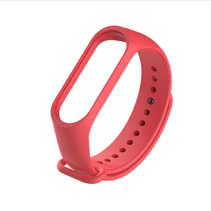 Xiaomi Uyumlu  Mi Band 2 Silikon Kordon-Kırmızı