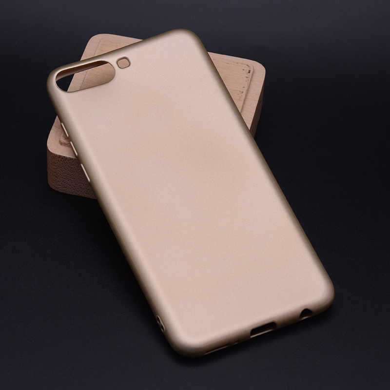 Huawei Uyumlu Y6 2018 Kılıf Zore Premier Silikon Kapak-Gold