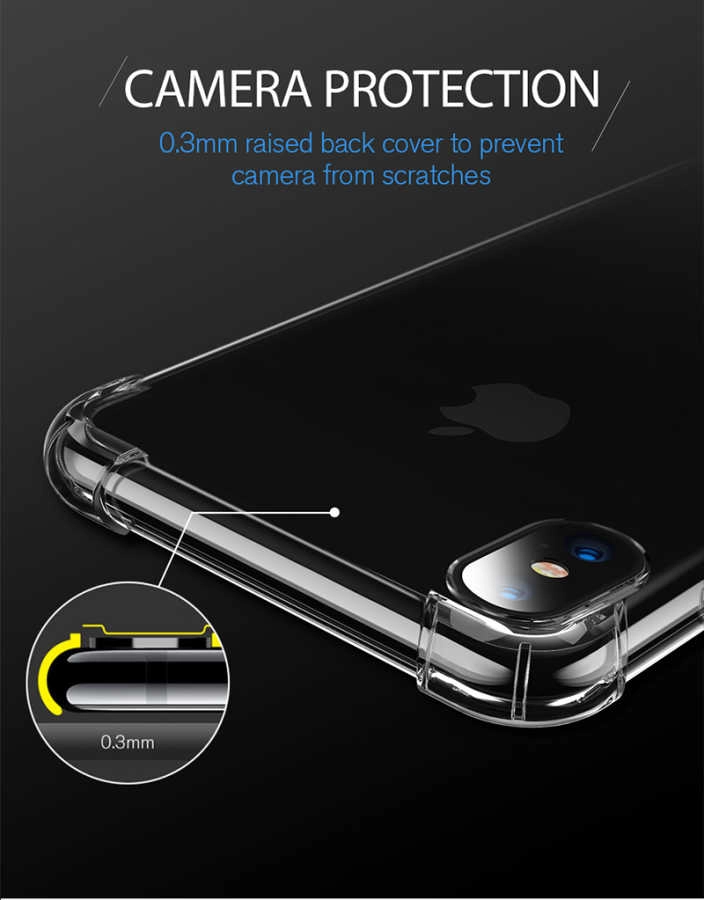 iPhone Uyumlu XS Max 6.5 Kılıf Zore Nitro Toz Korumalı Shock Silikon